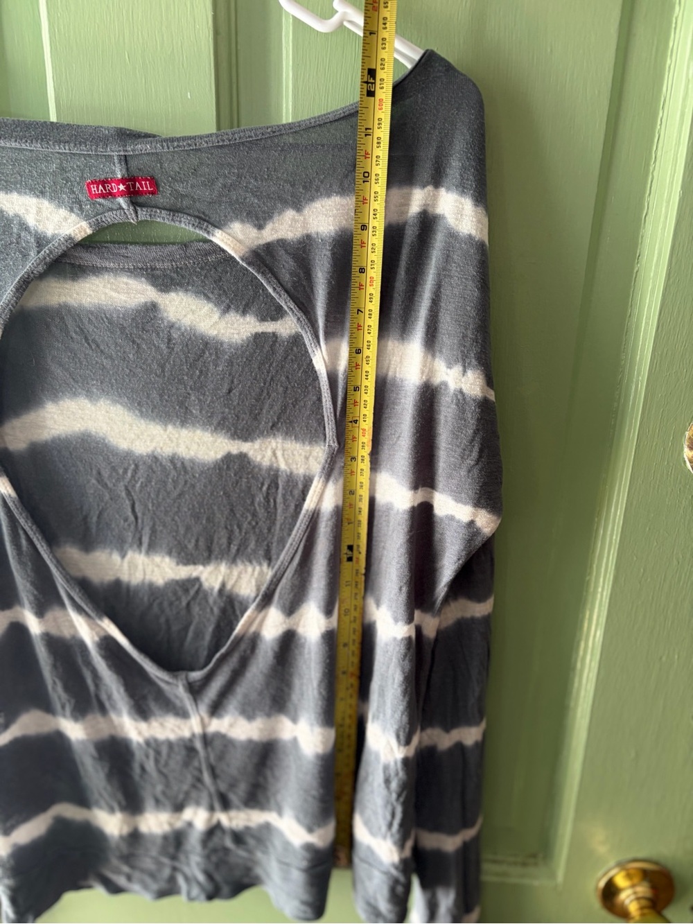 Hard Tail Long Sleeve Open Back Top tie dye medium - Picture 5 of 6
